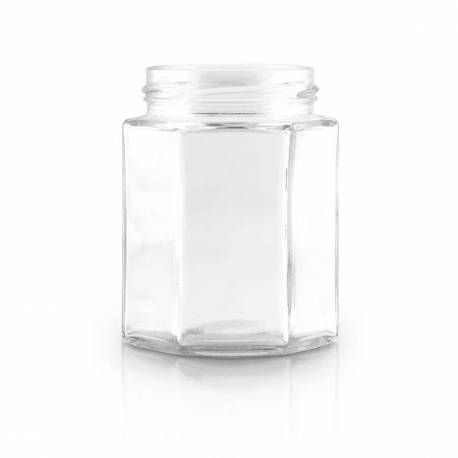 Borcan hexagonal 196ml to 58mm