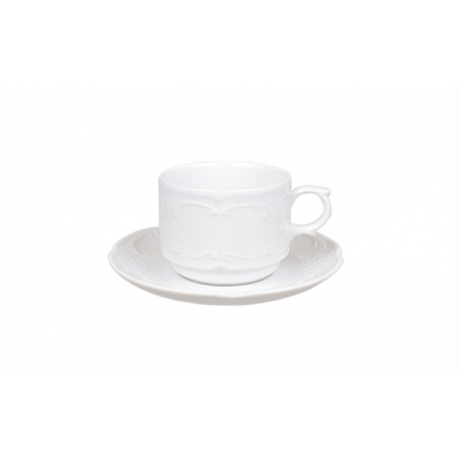 Ceasca cu farfurie 220cc Flora - cod FLO02CT00