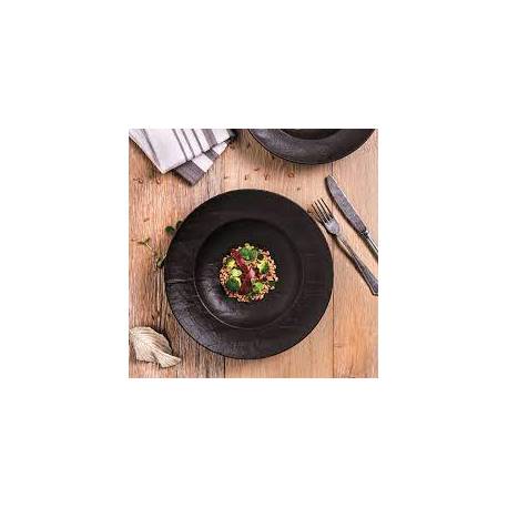 Farfurie/Bol Paste Vulcania Negru 25.5 cm / 28.5 cm- VU023250779 /VU023290779