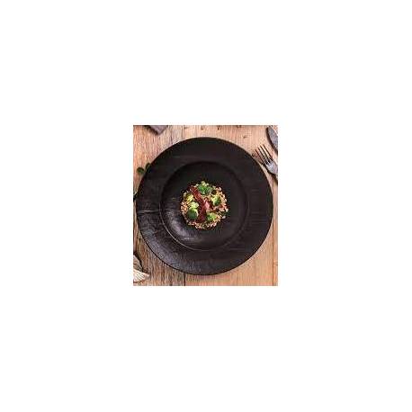 Farfurie/Bol Paste Vulcania Negru 25.5 cm / 28.5 cm- VU023250779 /VU023290779
