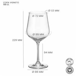 ALAR VIGNETO 580CC sticla cristalina cod 10-1SF73-580